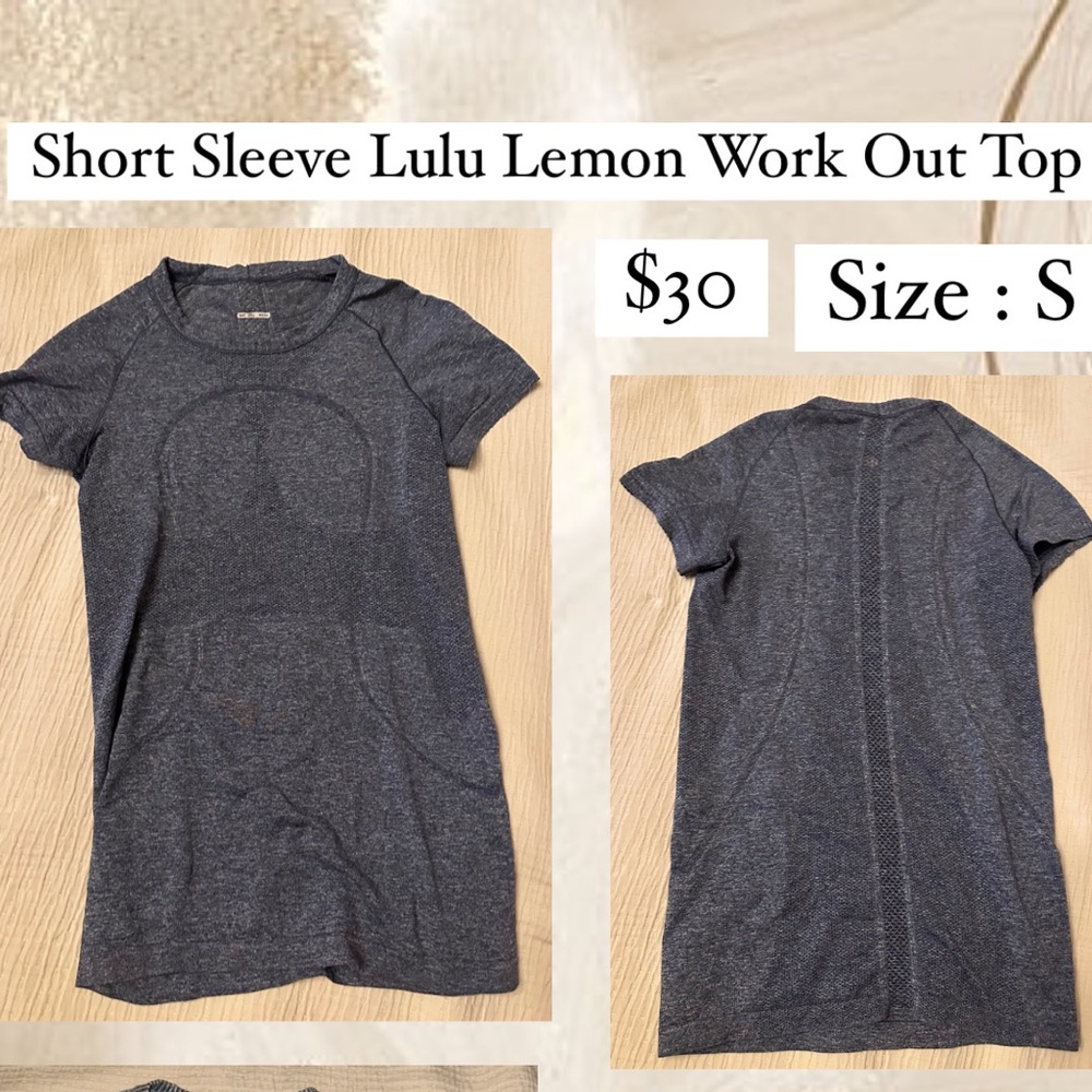Lulu Lemon Short Sleeve Workout Top